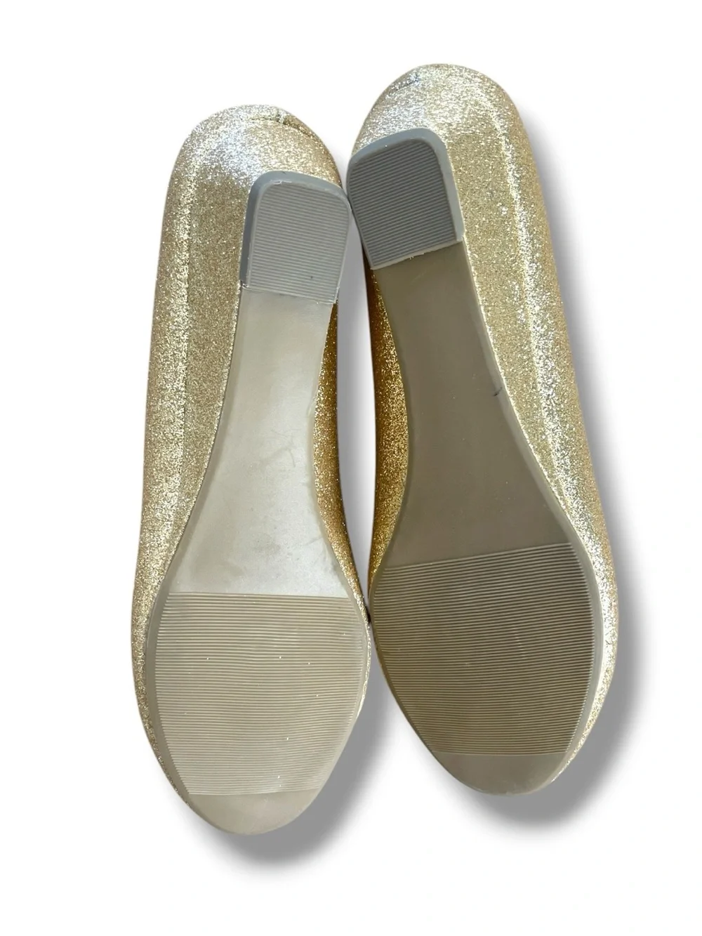 Gold Glitter Wedge Pumps Comfort Round Toe Sparkle Party Wedding Daily Shoes